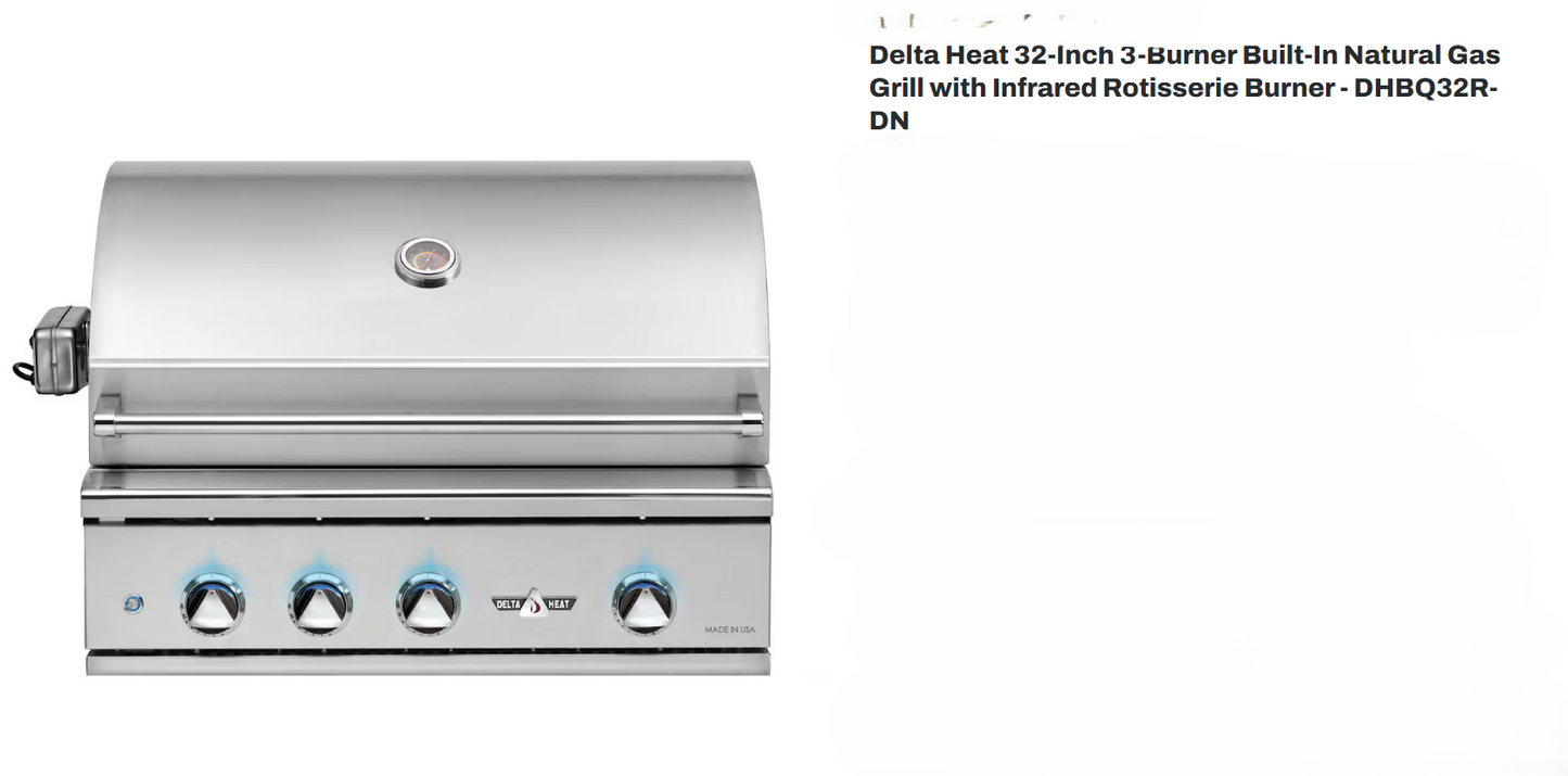 32" Delta Heat Built-In Grill (Display Unit Only)