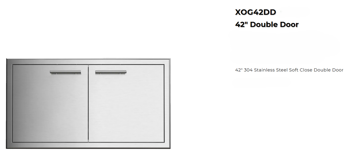 42" XO Stainless Steel Double Access Door (New)