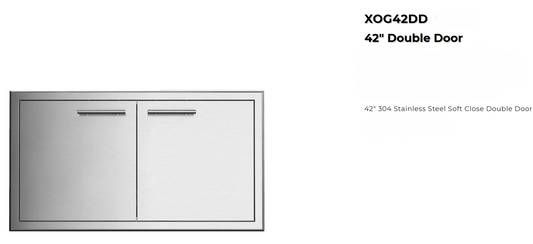 42" XO Stainless Steel Double Access Door (New)