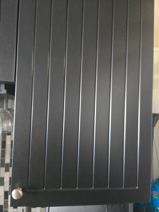 Outdoor Weatherproof Cabinetry with Granite Countertop Display Unit - Black